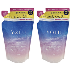 YOLU 寧靜修護保濕潤髮乳補充包 橙花&牡丹 400g 2包 夜間修護 柔順保濕