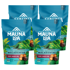 MAUNA LOA 夢露萊娜 夏威夷果仁 夏威夷木煙燻燒烤口味, 113g, 4包