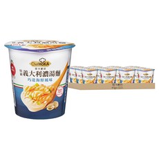 荷卡廚坊 特級義大利濃湯麵 巧達海鮮風味 杜蘭小麥螺旋麵體 低熱量輕食 海鮮香氣, 47g, 12入