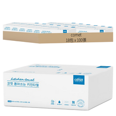 comet 抽取式廚房紙巾, 100張, 18包