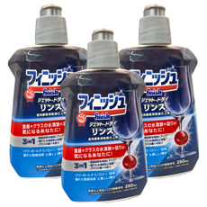 finish 洗碗機專用光潔潤乾劑, 250ml, 3瓶