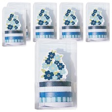 CARD LOVER 信的戀人 slim 套裝紙膠帶 5mm x 3m, 星河, 6個