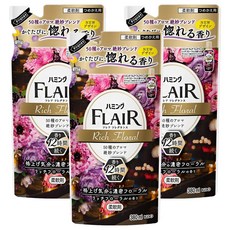 Kao 花王 FLAIR 濃郁花香衣物柔軟精 補充包 - 50種香氣 絕妙混合, 380ml, 3包