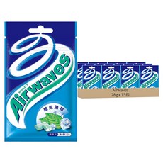 Airwaves 超涼薄荷無糖口香糖, 28g, 15包