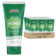 Dr.Morita 森田藥粧 台灣公司貨 茶樹淨痘調理 洗顏乳, 9條, 120ml