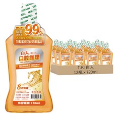 T.KI 白人 蜂膠護齦漱口水 720ml, 12瓶