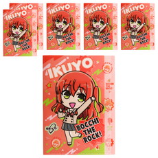 sun-star 孤獨搖滾動漫 A4 5夾層L型資料夾 文件收納好幫手, 喜多郁代, 6本