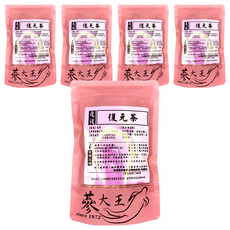 蔘大王 疫後復元茶包 - 天然草本、無咖啡因、養生調理, 10包, 6g, 5袋
