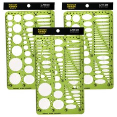 Nationart Q68 圓圈橢圓板 390 x 800mm, 淡綠色, 3個