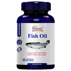 ESMOND NATURAL 愛司盟 純淨魚油軟膠囊 挪威海域鮭魚提煉 Omega3 EPA 300mg / DHA 200mg, 60顆, 1罐