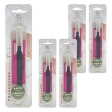 Sunland HAJIME 不鏽鋼粉刺夾 彎頭型, MUAC005, 5支