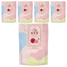 CHILL 愛吃 三紅仙女茶 無咖啡因, 10包, 3g, 5袋