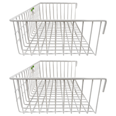 大台灣 超高大籃 塑膠鐵材質, 2個, 白色