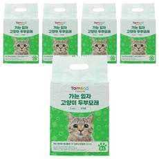 Tamsaa 2mm細豆腐貓砂 綠茶香 8L, 5包