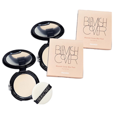 Hanskin 控油遮瑕粉餅 9g Bright, 2個