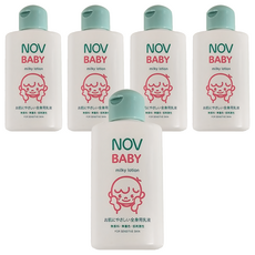 NOV娜芙 貝比溫和乳液 嬰兒保濕乳液 溫和低刺激, 120ml, 5瓶