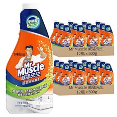 Mr Muscle 威猛先生 浴室除垢霸主補充瓶 500g, 24瓶