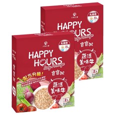 Happy Hours 寶寶粥 蔬活美味牛, 無人工香料/調味料, 六個月以上寶寶適用, 300g, 2盒