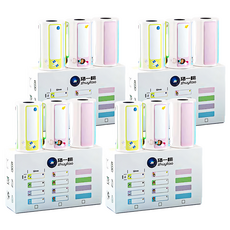 peripage 愛立熊 豬一桃紙廠 打印機 五防彩色標籤15mm貼紙 3捲, 4盒