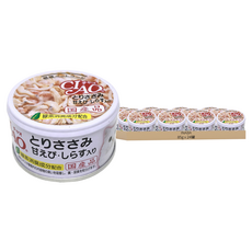 INABA CIAO 啾嚕 旨定罐 20號 85g 綠茶消臭成分配合 日本產, 雞肉 + 甜蝦 + 吻仔魚, 24罐