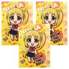 sun-star 孤獨搖滾動漫 A4 五層 L型資料夾 伊地知虹夏 文件收納好幫手, 3個