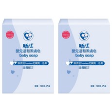 Johnson's 嬌生 嬰兒溫和潔膚皂 4個, 480g, 2盒