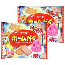 FUJIYA 不二家 雙色大千層派 奶油草莓冰風味, 2個, 132.4g