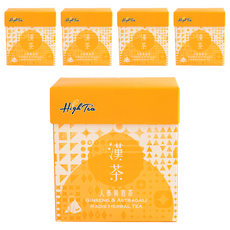 High Tea 伂橙 漢方茶 人蔘黃耆茶 PLA玉米澱粉環保材質立體茶包 無添加人工香料 不含咖啡因, 4g, 10包, 5盒