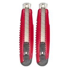 KDS 美工刀 (紅色) G-11RE, 內附2片替換刀片, 刀厚0.6mm, 2支