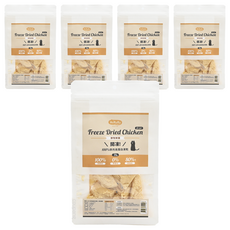Hu'RuRu 開凍! 100%原肉高蛋白凍乾 野牧鮮雞, 30g, 無香料、無色素、無防腐劑, 5包