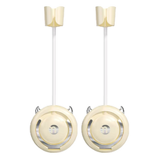 FAmILyLIFE 生活 免動手懶人無痕壁掛吹風機收納架, 銀黃色, 2個