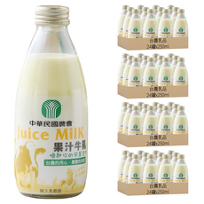 台農乳品 保久乳 果汁口味, 250ml, 96罐