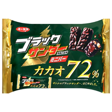 雷神 迷你72%巧克力風味餅乾 日本原裝進口 濃郁苦甜巧克力風味 酥脆可口 個別包裝, 143g, 1袋