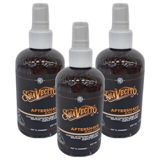 SUAVECITO 骷髏頭 Black Amber Aftershave 古龍黑琥珀鬍後水 237ml 舒緩刮鬍不適, 3瓶