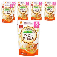 Hakubaku 寶寶麵線 素麵, 無鹽, 5個月以上適用, 100g, 6包