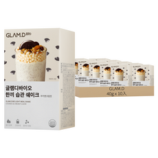 GLAM.D 可口輕盈奶昔 奶油餅乾味, 40g, 10入