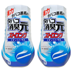 KOBAYASHI 小林製藥 消臭元 室內芳香消臭元 消除菸味 淺藍, 2瓶, 400ml