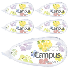 KOKUYO 國譽 Campus 象牙白修正帶，5mmx8m, 水果, 5個
