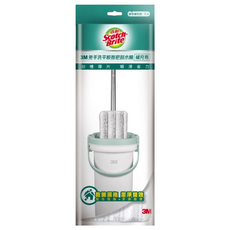 3M Scotch-Brite 百利 免手洗平板拖把刮水桶補充布 HFB-2R, 2片