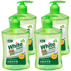 白人抗菌洗手露 胺基酸保濕配方 溫和抗菌 全家適用, 500ml, 4件