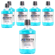 JESTEETH 全璟 齒潔適 漱口水 600ml - 無酒精配方, 溫和不刺激, 6瓶
