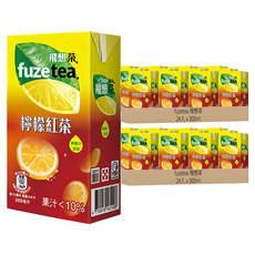 Fuze Tea 飛想茶 檸檬紅茶, 300ml, 48入
