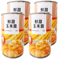 爭鮮 香濃玉米醬, 425g, 4個