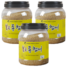 uncletak 桶裝烤芝麻, 1kg, 3罐