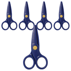 Floweronaco 兒童安全剪刀, 藍色, 5入
