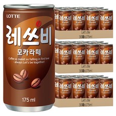 LOTTE 樂天 Let's Be 摩卡咖啡, 韓國國民咖啡 175ml, 90罐