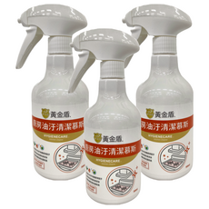 黃金盾 廚房油污清潔慕斯, 500ml, 3瓶