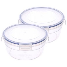 KEYWAY 優鮮圓型保鮮盒, 2個, 2 個容器 + 2 個蓋子