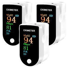 HANLIN 手指血氧偵測器 運動專用 OLED螢幕, OXI, 3個