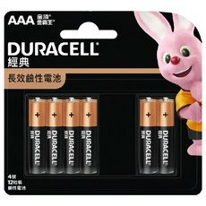 DURACELL 金頂 台灣公司貨 經典鹼性AAA電池 4號, 12入, 1組